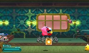 Kirby aspirant un ennemi