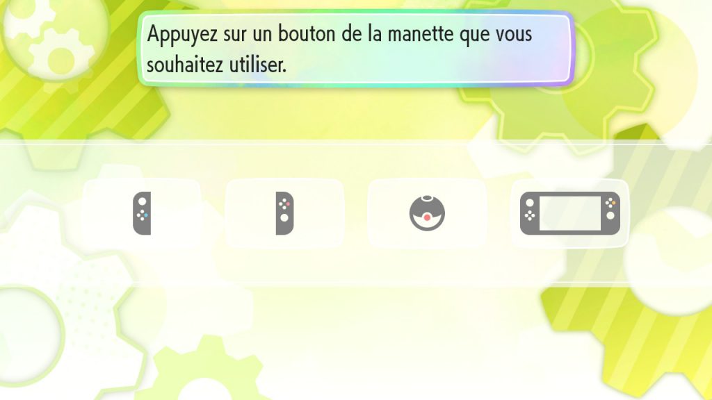 Pokémon Let's Go - Choix de la manette