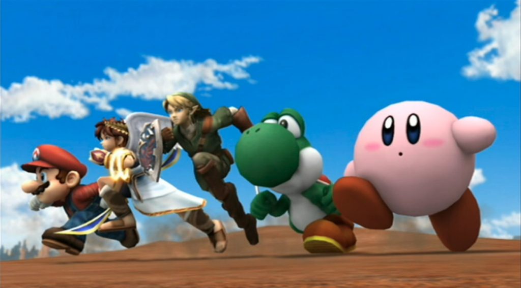 Mario, Pit, Link, Yoshi & Kirby - Super Smash Bros. Brawl